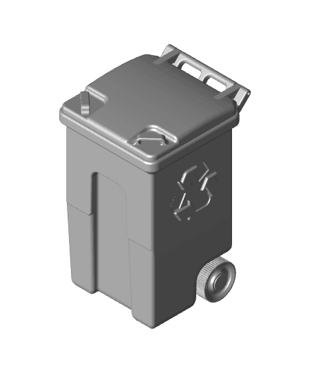 Mini Recycle Bin  3d model