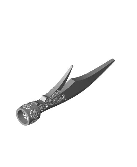 Guan Dao Glaive Topper 3d model