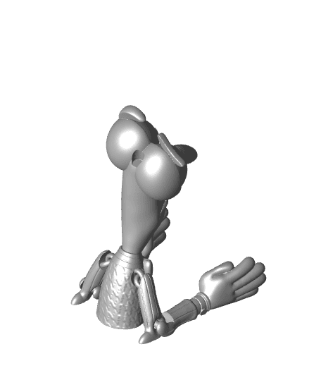 Inside Out Fear Flexi Toy 3d model