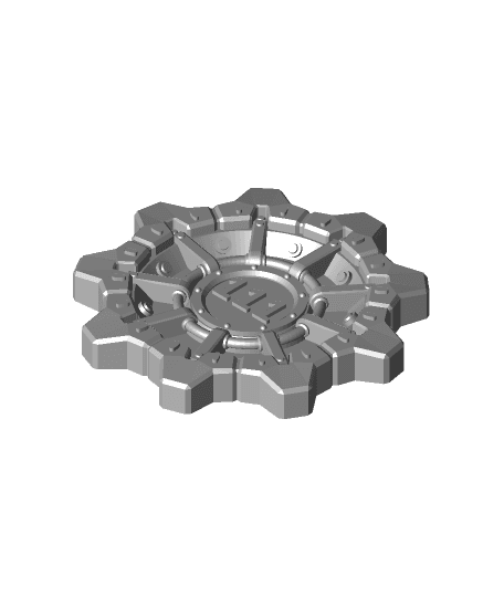 stackable Fallout Vault Door Coaster 3d model