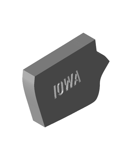 Merica Fridge Magnets - MMU version - IOWA 3d model