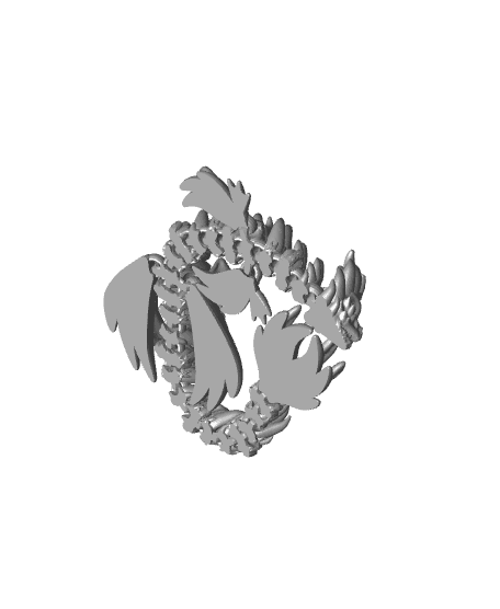 Kermadec the flexible Deep Sea Dragon 3d model