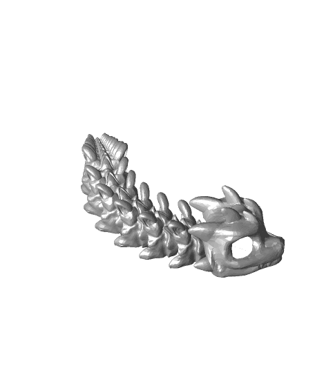 Short Bony Basilisk - Articulated Snap-Flex Fidget (Medium Joints) 3d model