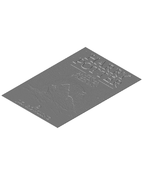 Harry Potter & The Prisoner of Azkaban HueForge Book Cover Fan Art 3d model