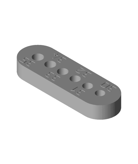 Hole accuracy test 3d model