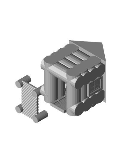 mini cabin n dock v1 .stl 3d model