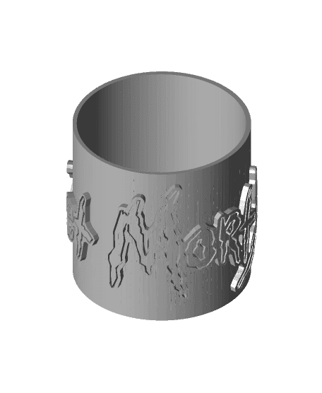 pen holder Rick et Morty 3d model