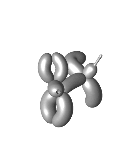 Peeing Balloon Dog 3d model