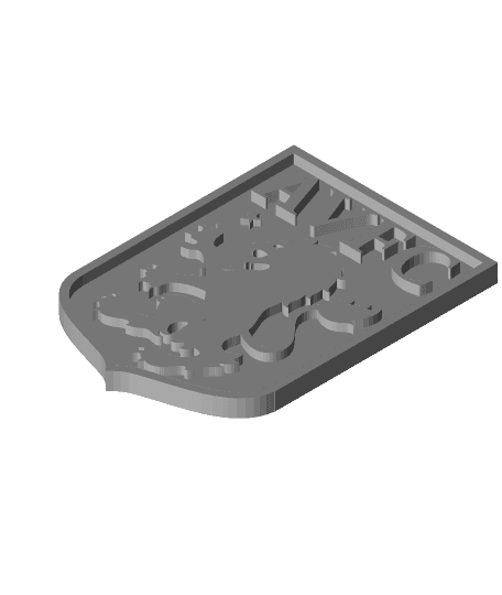 Aston Villa FC Coaster or plaque 3d model