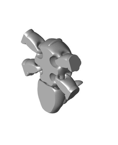 Chibi Rhino Fidget 3d model