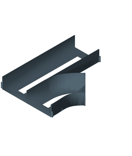 2 Lane 45 degree Lane Split.3mf 3d model