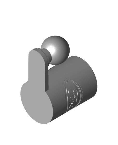 Ford Trailer Hitch Beer Can Holder 3d model