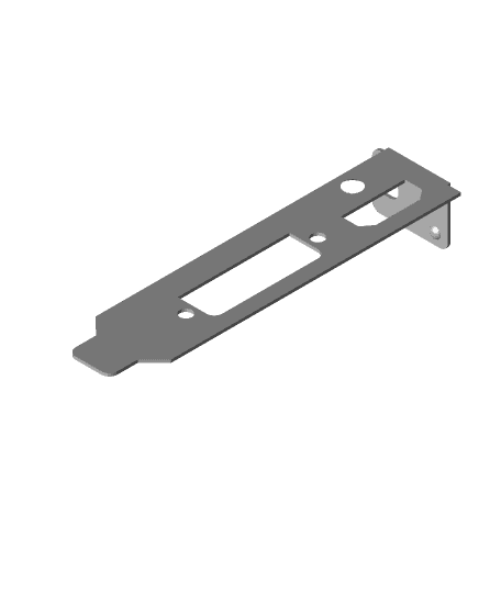 low profile GPU slot cover 3d model