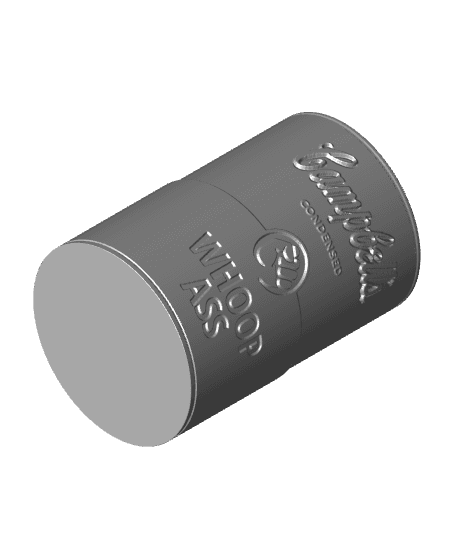 Campbells Whoop Ass Can Holder 3d model