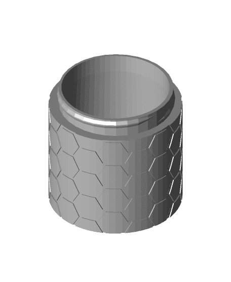 Hex stash jar 3d model