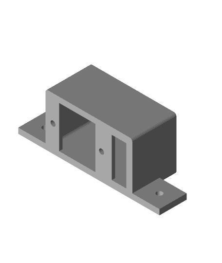 Conector corriente y boton CR-10 para perfil 2020 3d model