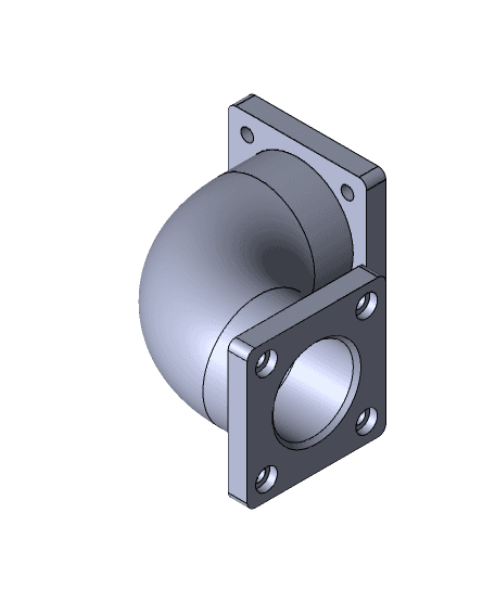 90 Degree Elbow Pipe(2).x_t 3d model