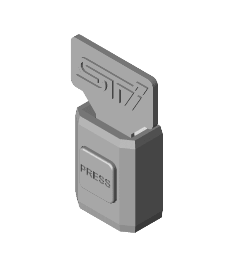 Seat Belt Buckle Desk Fidget Toy 3d model