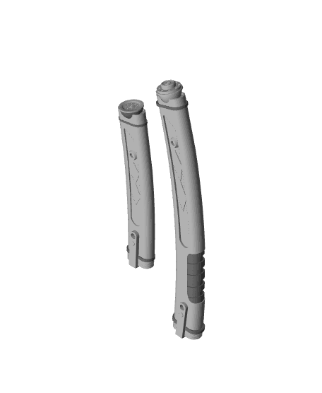 AHSOKA TANO'S LIGHTSABERS TV SERIES 3d model