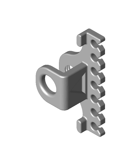 usb cable end holder 3d model