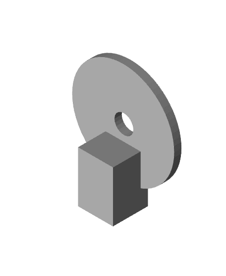 Circle Single Frag Plug 3d model