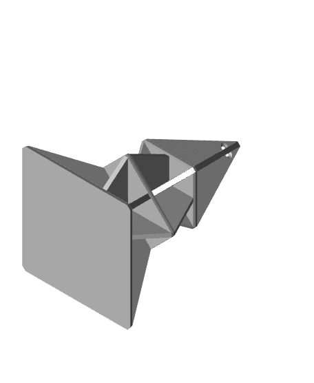 Origami Inspired Tree Ornament #4 3d model