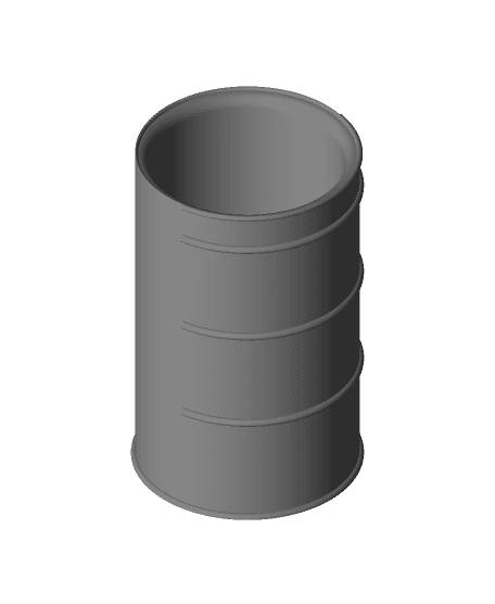 Nuclear Waste Pencil Bucket  3d model