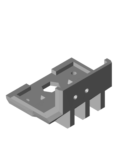 Anycubic i3 mega extruder side mount reinforced 3d model