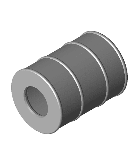 nuclear barrel can cup - workspace challenge 3d model