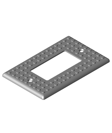 Lego Light Switch Cover 3d model