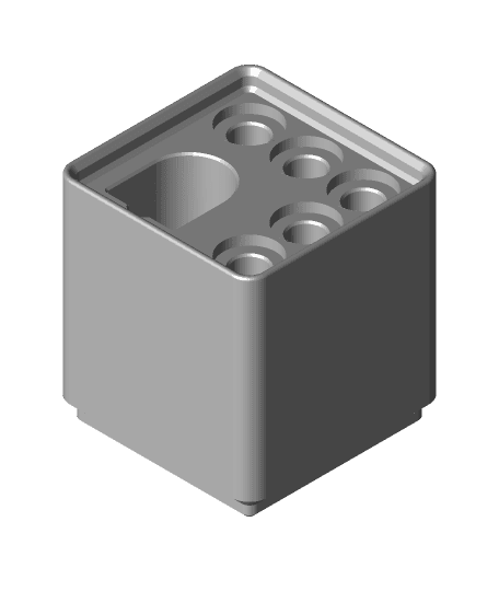 Gridfinity Pinecil & Tip Holder with some tolerance.stl 3d model