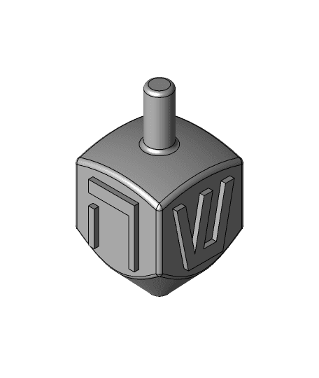 Dreidel (inspired by phooky) 3d model