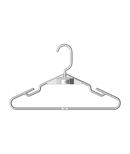 Hanger with Rotating Label 3d model