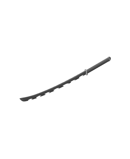 Demon Slayer Inosuke Katanas Assembly 3d model