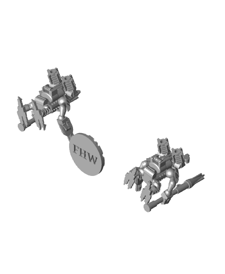 FHW: Lumarian Diver Harpoonist 3d model