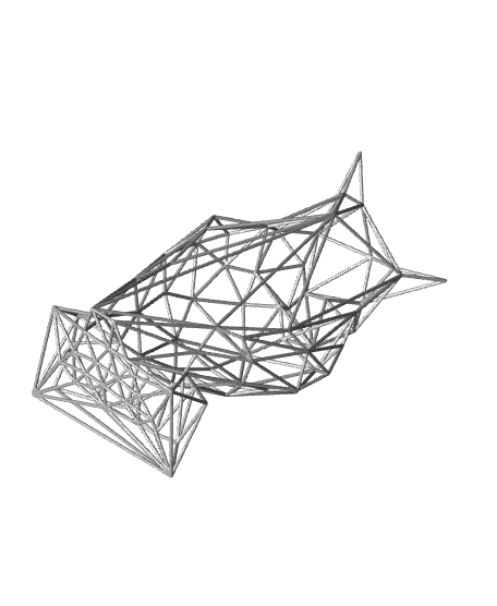 Big Owl Wire Art 3d model