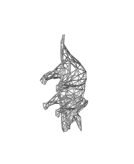 Triceratops Wire Art 3d model