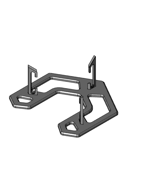 Hyperspace Hypercube 10" (254mm) Display Stand 3d model