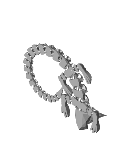 Aurelius Articulated Dragon Mesh Mayhem 3d model