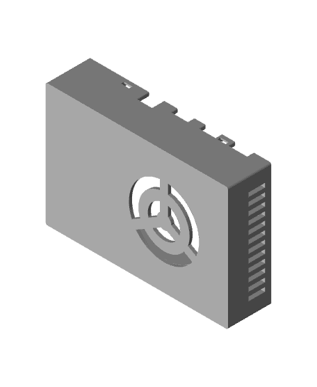  Raspberry Pi 4B case 3d model