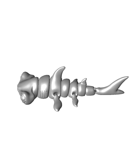 FLEXI PRINT-IN-PLACE HAMMER HEAD SHARK ARTICULATED 3d model