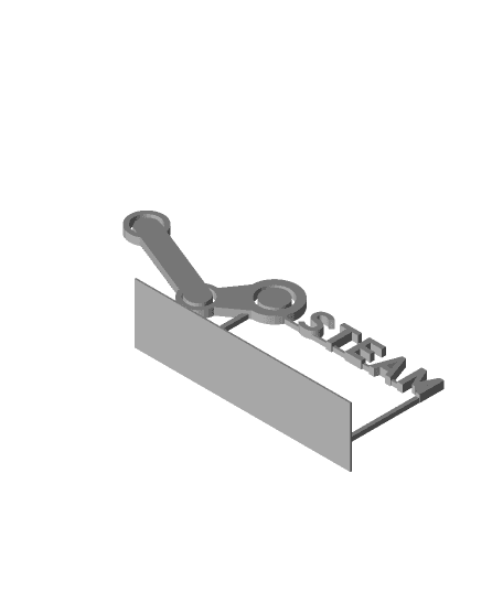 Steam Logo 3d model