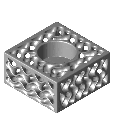 Gyroid Tealight Holder 3d model