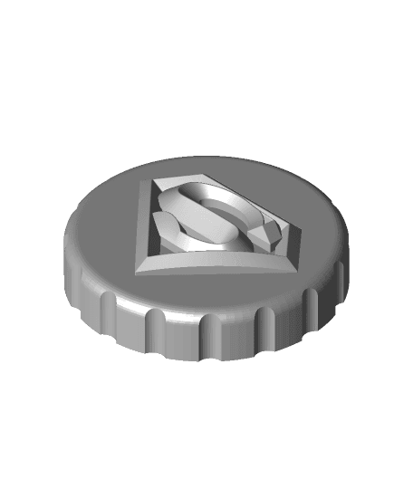 Superman - Stash Jar Lid 3d model