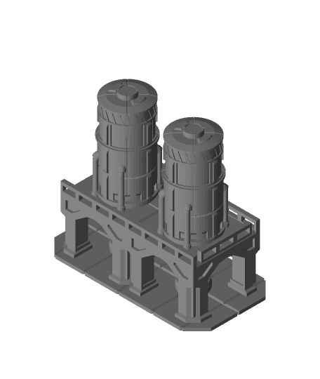 Chemical Tanks - Chem Set 3d model