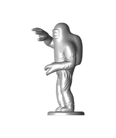 Among Us CrewMate In Fear 3d model