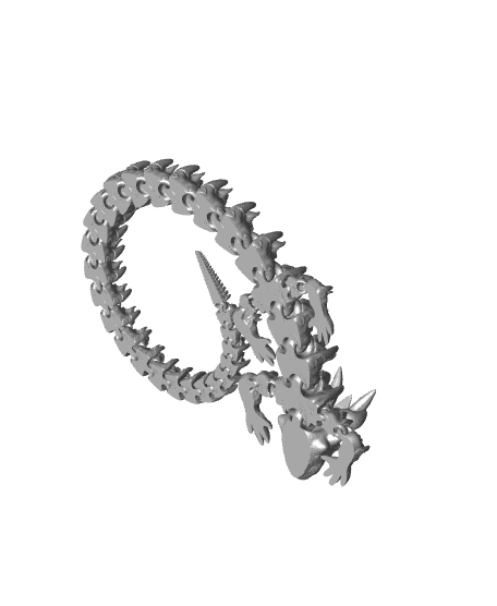 Bendy Beast Print in Place Articulated Dragon 3d model