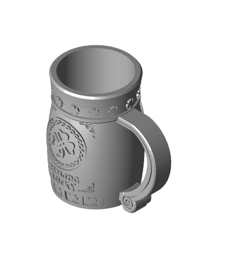 Saint Patrick's day can holder - Irish can mug 3d model