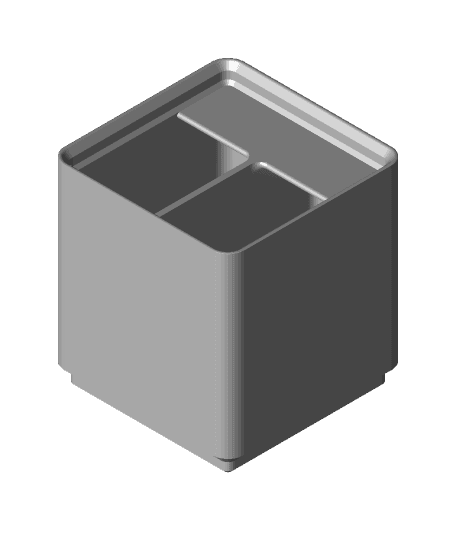 Divider Box 1x1x6 2-Compartment.stl 3d model