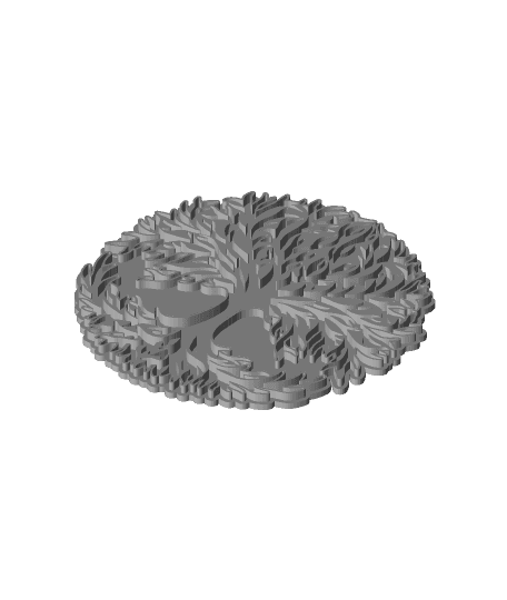 Unique Tree of Life Coaster 3d model